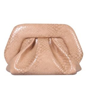 Themoire Strapped Mini Gia Snakeskin Clutch Bag